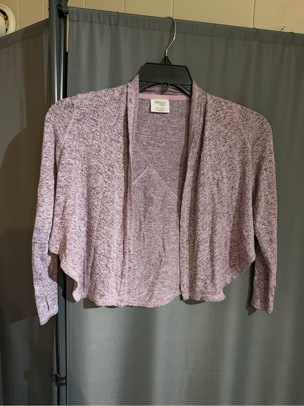 Danskin Dusty Lavender Open-Front Cardigan